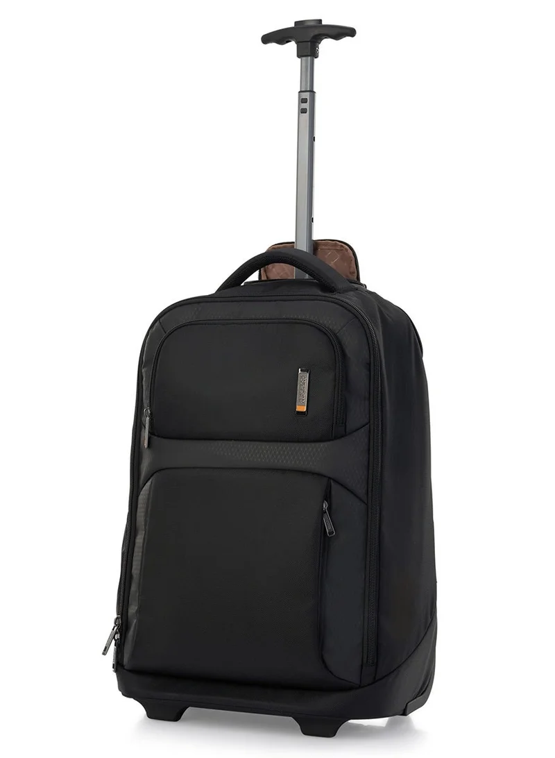 American Tourister  Segno 2.0 Wheeled Laptop Bag, 32L Capacity, Polyester, Black|Front Storge Pocket|15.6" Laptop Compartment|Bottle Holder|Tractum Suspension - 3 Years International Warranty  | Best Price UAE